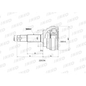 ШРУС INKO, внешний, арт. 329194