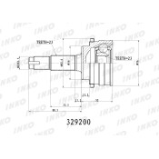 ШРУС INKO, внешний, арт. 329200