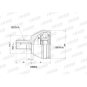 ШРУС INKO, внешний, арт. 330016