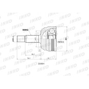 ШРУС INKO, наружный, для Nissan Primera / Bluebird, арт. 331014