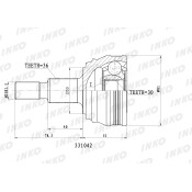 ШРУС INKO, внешний, арт. 331042