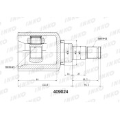 ШРУС INKO, внутренний, арт. 409024