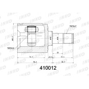 ШРУС INKO, внутренний, арт. 410012