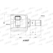 ШРУС INKO, внутренний, арт. 410027