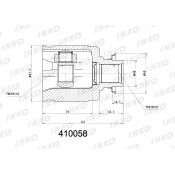 ШРУС INKO, внутренний, арт. 410058