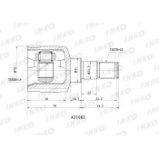 ШРУС INKO, внутренний, арт. 421001