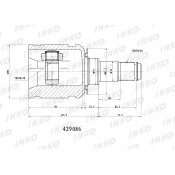 ШРУС INKO, внутренний, арт. 429086