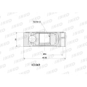 ШРУС INKO, внутренний, арт. 431069