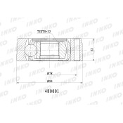 ШРУС INKO, внутренний, арт. 480001