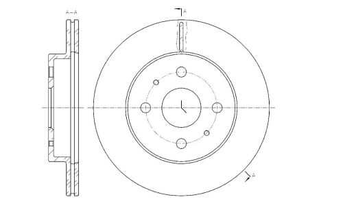 Диск тормозной G-brake, арт. GR-21307
