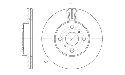 Диск тормозной G-brake, арт. GR-20226