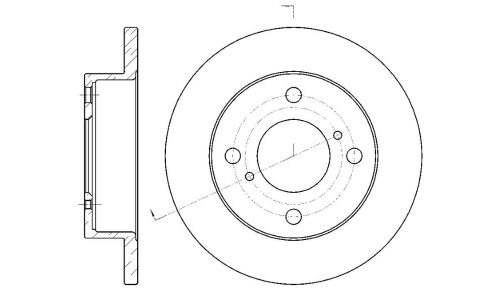 Диск тормозной | перед G-brake, арт. GR-01793