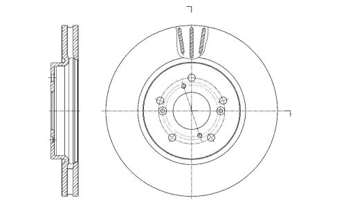Диск тормозной G-brake, арт. GR-20750