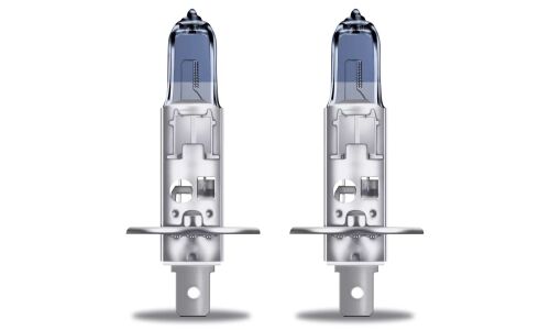 Лампа галогенная Osram Cool Blue Boost H1 (P14.5s, T8), 12В, 80Вт, 5500К, комплект 2 шт, арт. 62150CBB-HCB