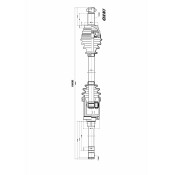 Привод в сборе Inko, передний, правый, арт. 203010
