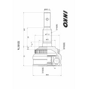 ШРУС INKO, передний, наружный, с ABS, 33x25мм, арт. 321017A