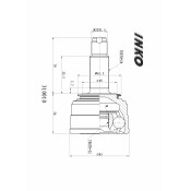 ШРУС INKO, внешний, арт. 310010