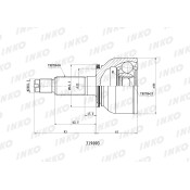 ШРУС INKO, внешний, арт. 319003