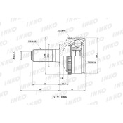 ШРУС INKO, внешний, арт. 319108A