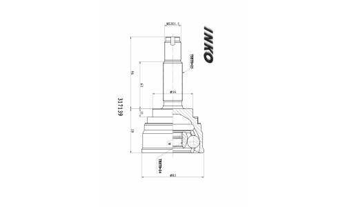 ШРУС INKO, внешний, арт. 317139