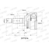 ШРУС INKO, внешний, арт. 317121A
