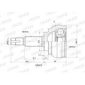 ШРУС INKO, внешний, арт. 320112