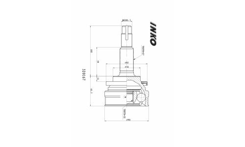 ШРУС INKO, внешний, арт. 320167