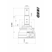 ШРУС INKO, внешний, арт. 320174