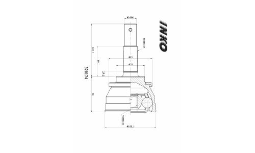ШРУС INKO, внешний, арт. 320174