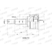 ШРУС INKO, внешний, арт. 320175