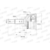 ШРУС INKO, внешний, арт. 320130A
