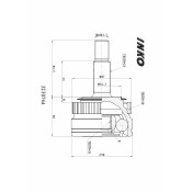 ШРУС INKO, передний, наружный, с ABS, 23x25мм, арт. 323074A