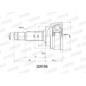 ШРУС INKO, внешний, арт. 329196