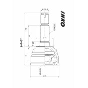 ШРУС INKO, внешний, арт. 329198