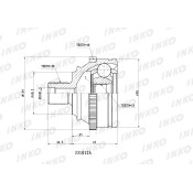 ШРУС внешний 38/33 ABS 48 | перед INKO, арт. 331012A