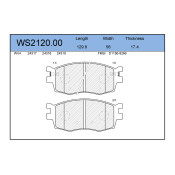Колодки тормозные Jeenice дисковые, арт. WS2120.00