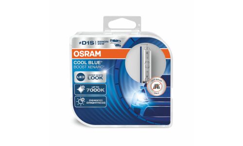 Лампа ксеноновая Osram Cool Blue Boost Xenarc D1S (PK32d-2), 85Вт, 35Вт, 7000К, комплект 2 шт, арт. 66140CBB-HCB