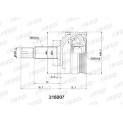 ШРУС INKO, внешний, арт. 315007