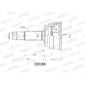 ШРУС INKO, внешний, арт. 329186