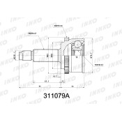 ШРУС INKO, внешний, арт. 311079A
