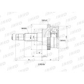 ШРУС INKO, внешний, арт. 319010A