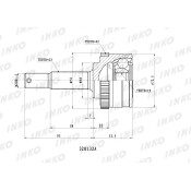 ШРУС INKO, внешний, арт. 320132A