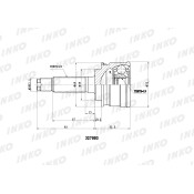 ШРУС INKO, внешний, арт. 327003