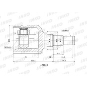 ШРУС INKO, внутренний, арт. 429048