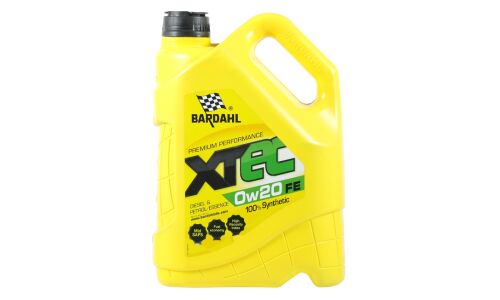 Масло моторное Bardah XTEC 0w20 FE, синтетическое, API SN+, ACEA C5, универсальное, 5л, арт. 36803
