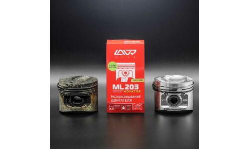 Раскоксовыватель Lavr ML203 Novator Ultra-Fast Engine Carbon Cleaner, для бензиновых и дизельных двигателей до 2000см³, бутылка 190мл (+шприц), арт. Ln2506