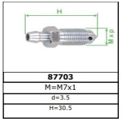 Штуцер прокачной тормозного суппорта Frenkit, M7x1, арт. 87703