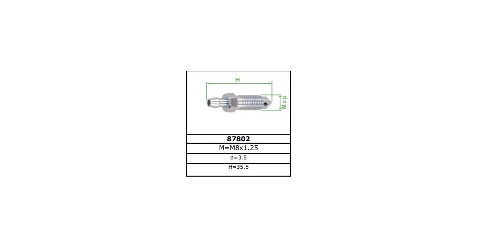Frenkit 87802. Купить штуцер прокачной тормозного суппорта frenkit ...