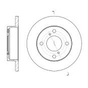Диск тормозной G-brake GR-01802 | перед G-brake, арт. GR-01802