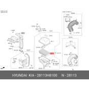 Фильтр воздушный Hyundai/KIA, арт. 28113-H8100